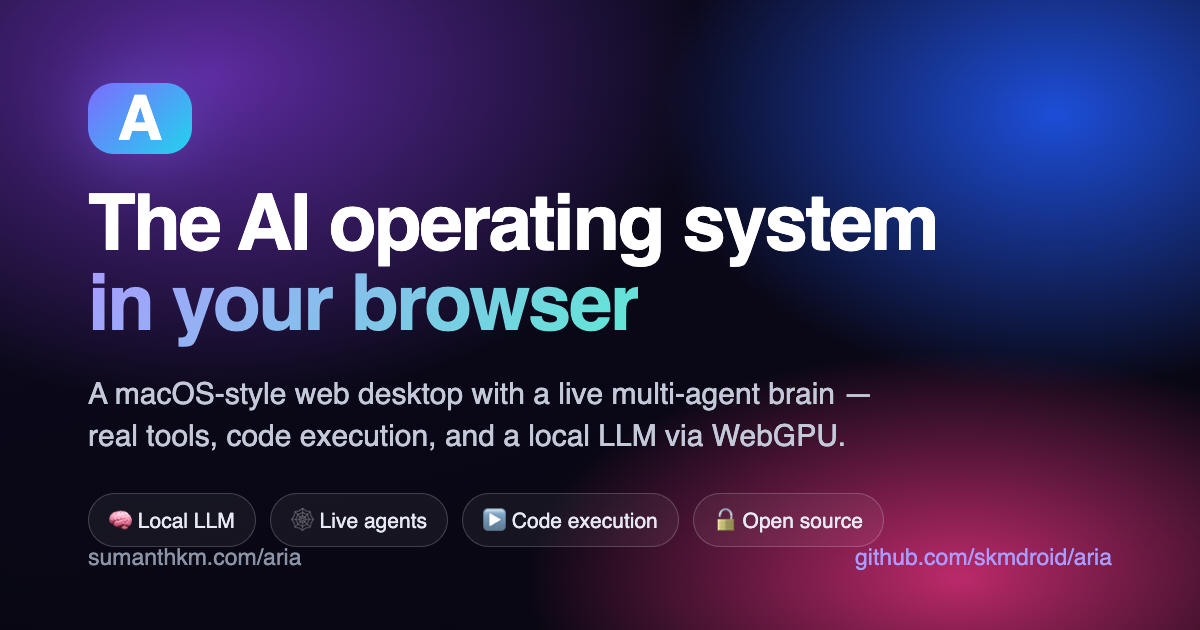 Aria — the AI operating system in your browser